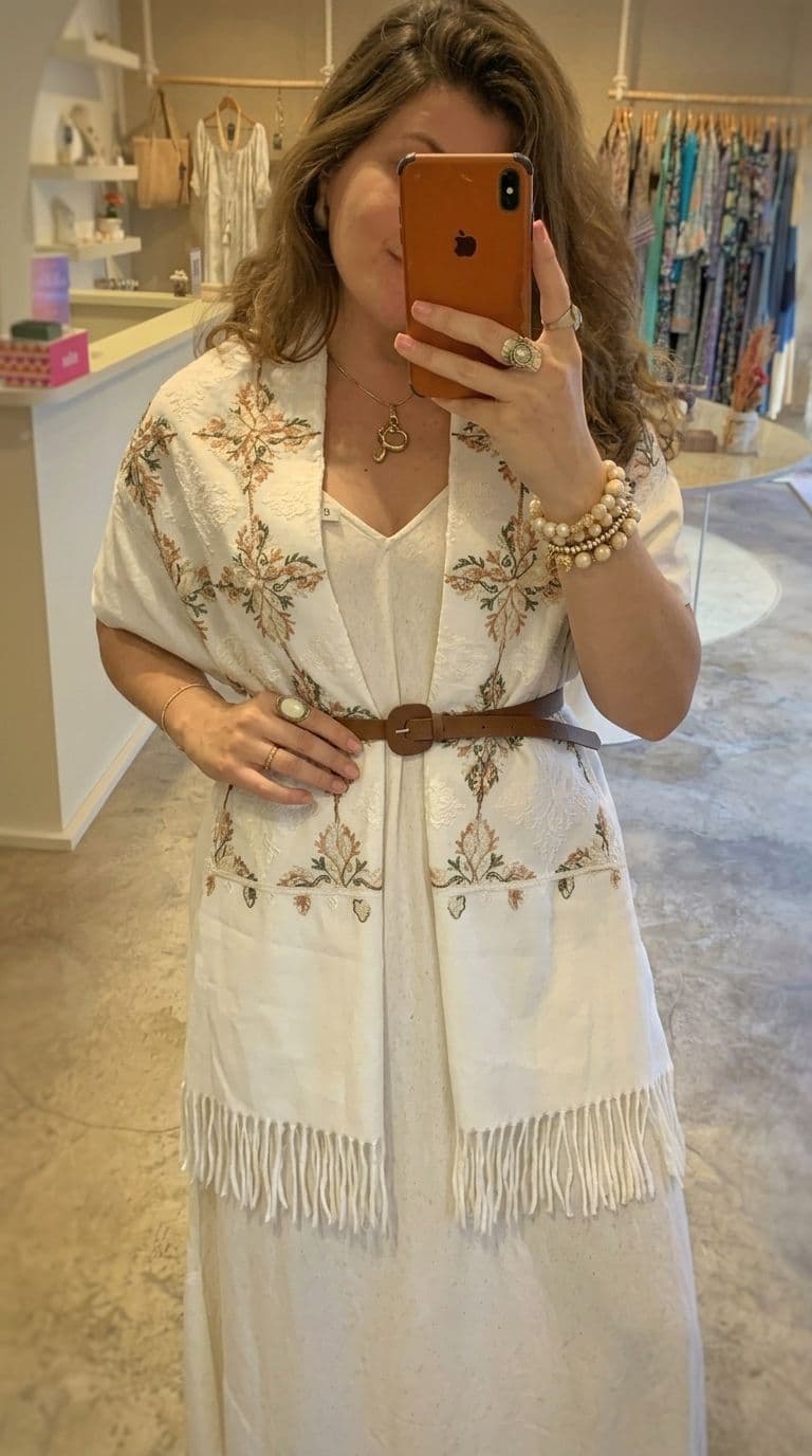 Kimono Bordado Lua — foto 3