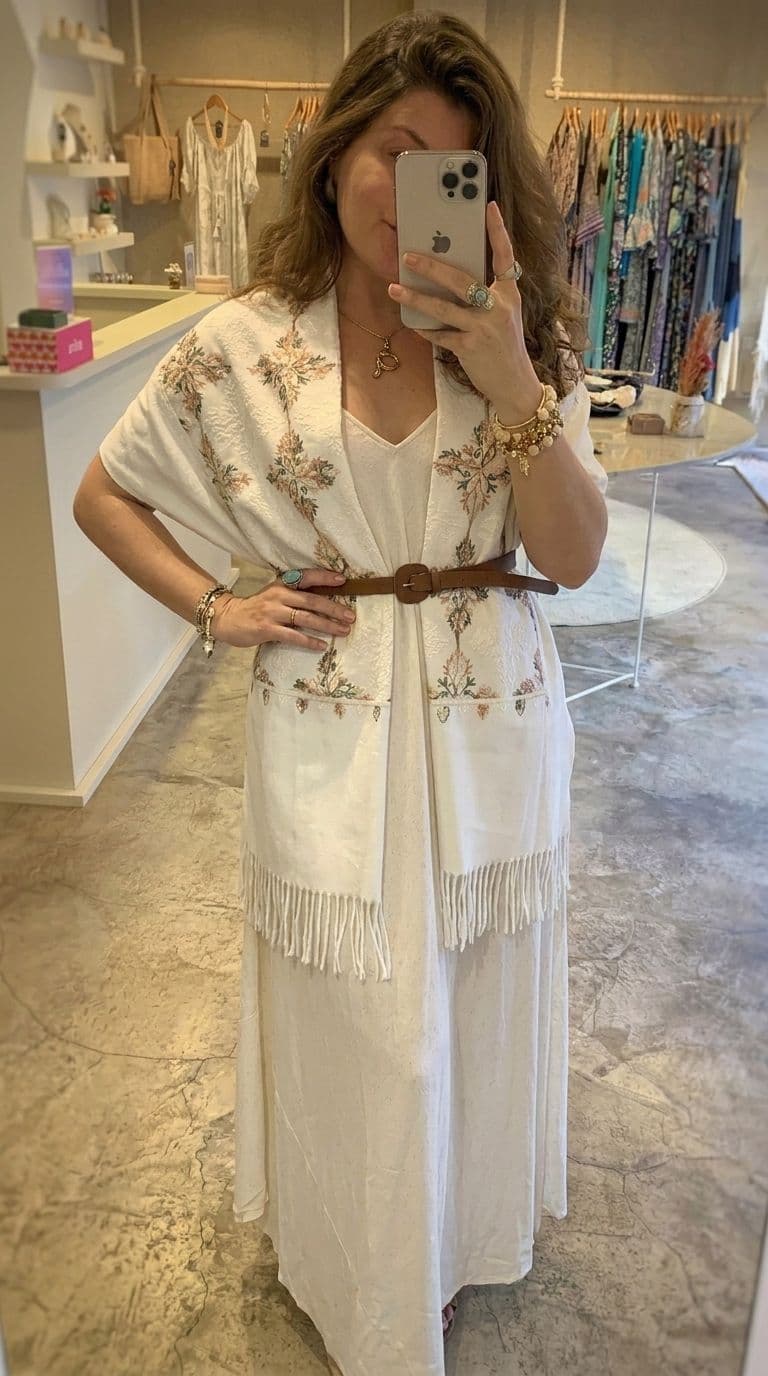Kimono Bordado Lua — foto 4
