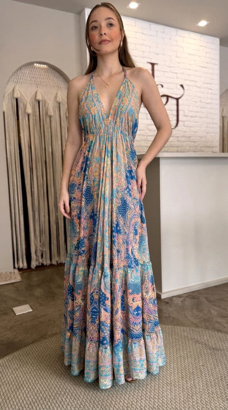 Vestido Frente Única Bohème — foto 1