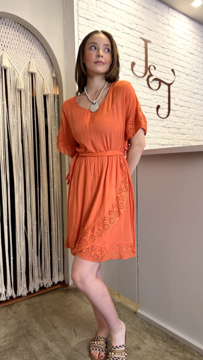 Vestido Curto Terracota — foto 1