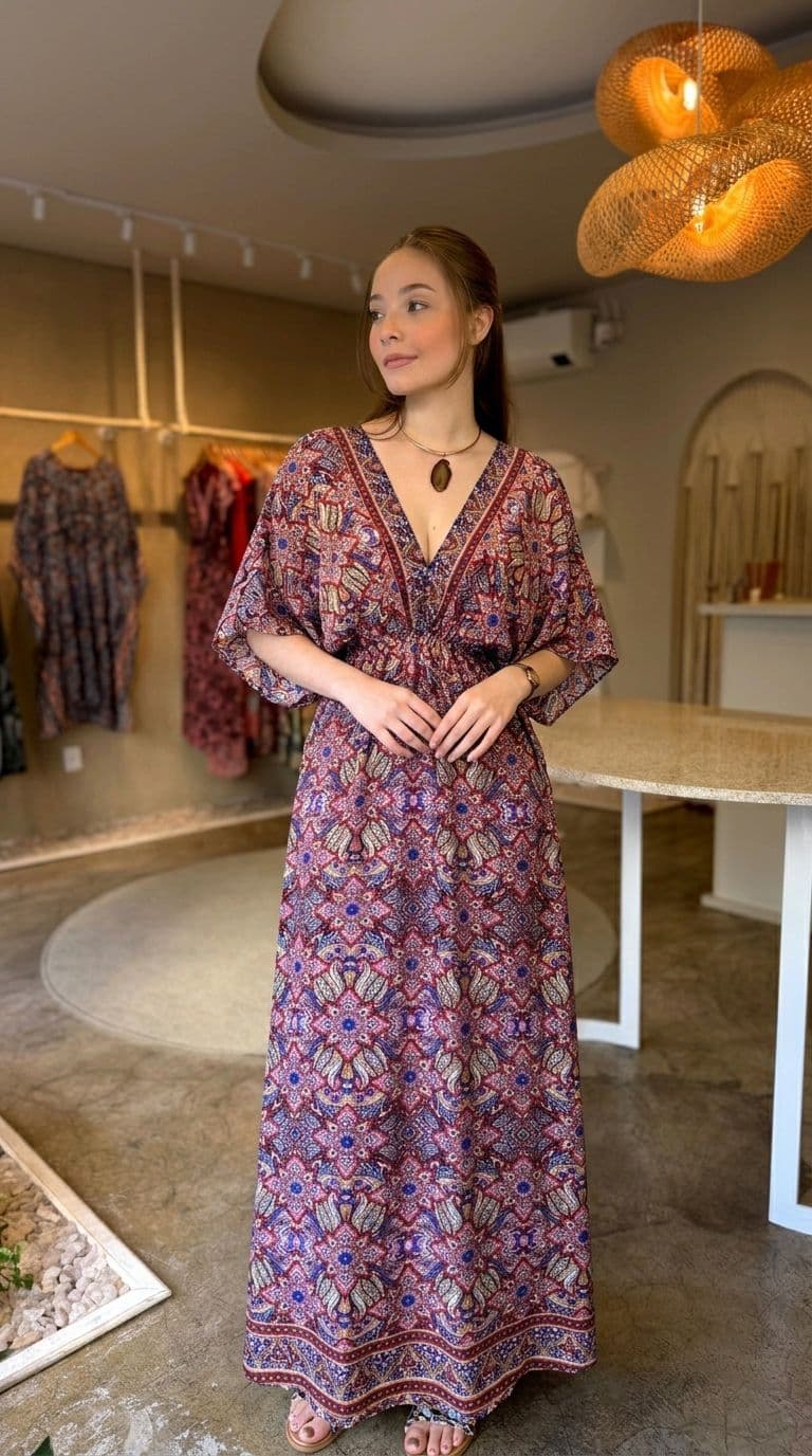Vestido Kaftan Ametista — foto 1