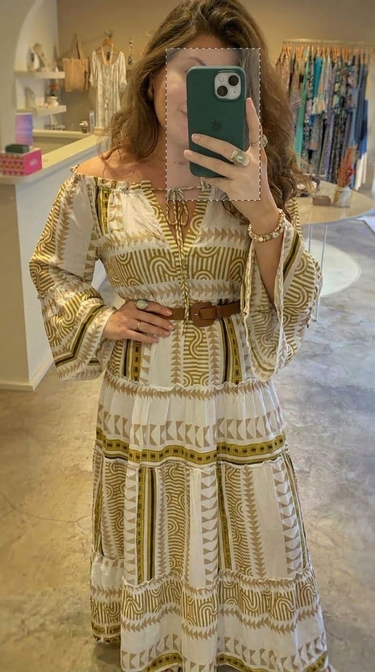Vestido Longo Mosaico — foto 1