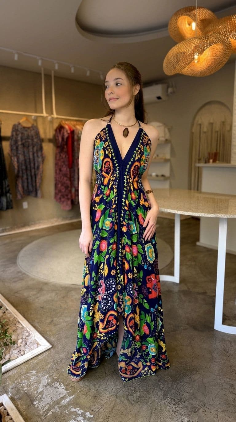 Vestido Longo Tropicália — foto 1