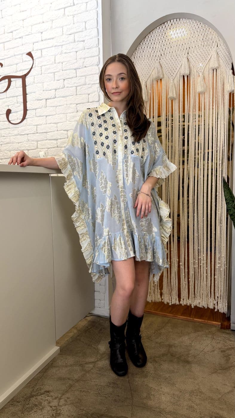 Vestido Túnica Poá — foto 1